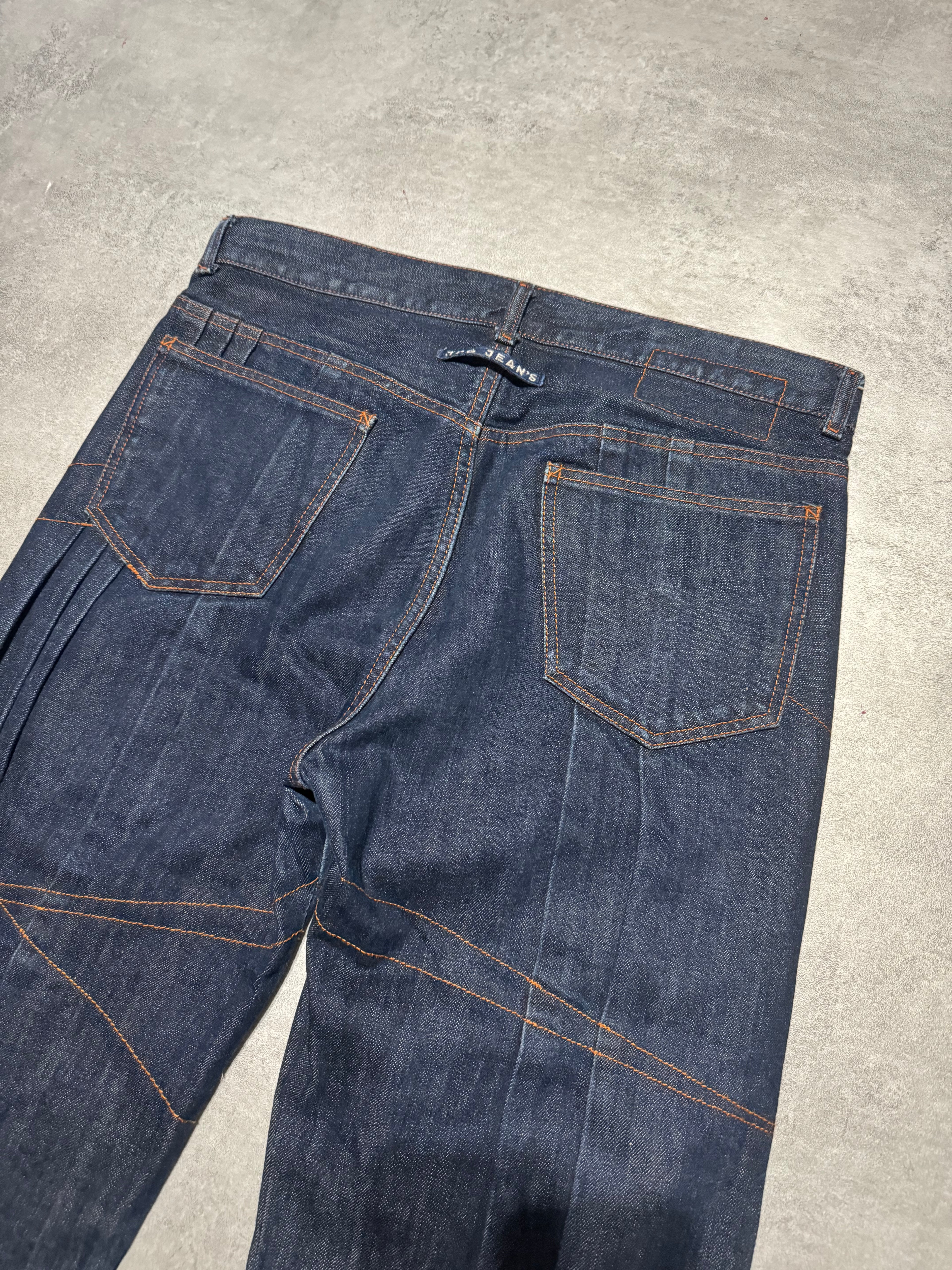 1990s Jean Paul Gaultier Brut Denim Extensible Denim Jeans (M/L) - 6