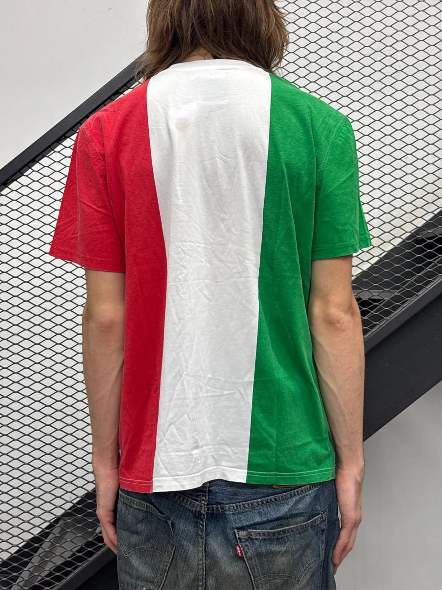 AW2014 Moschino Italian Flag Slogan T-Shirt WmWIZern 2