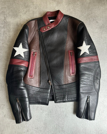 AW2016 Givenchy Moto Star Asymmetrical Biker Leather Jacket by Riccardo Tisci (M) - 4