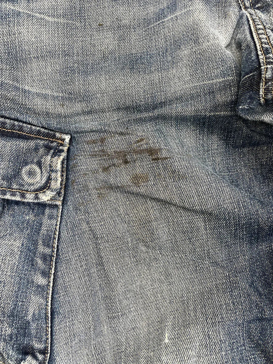 AW2005 Armani Blue Denim Cargo Wide Leg Jeans WpDlbCYg 9
