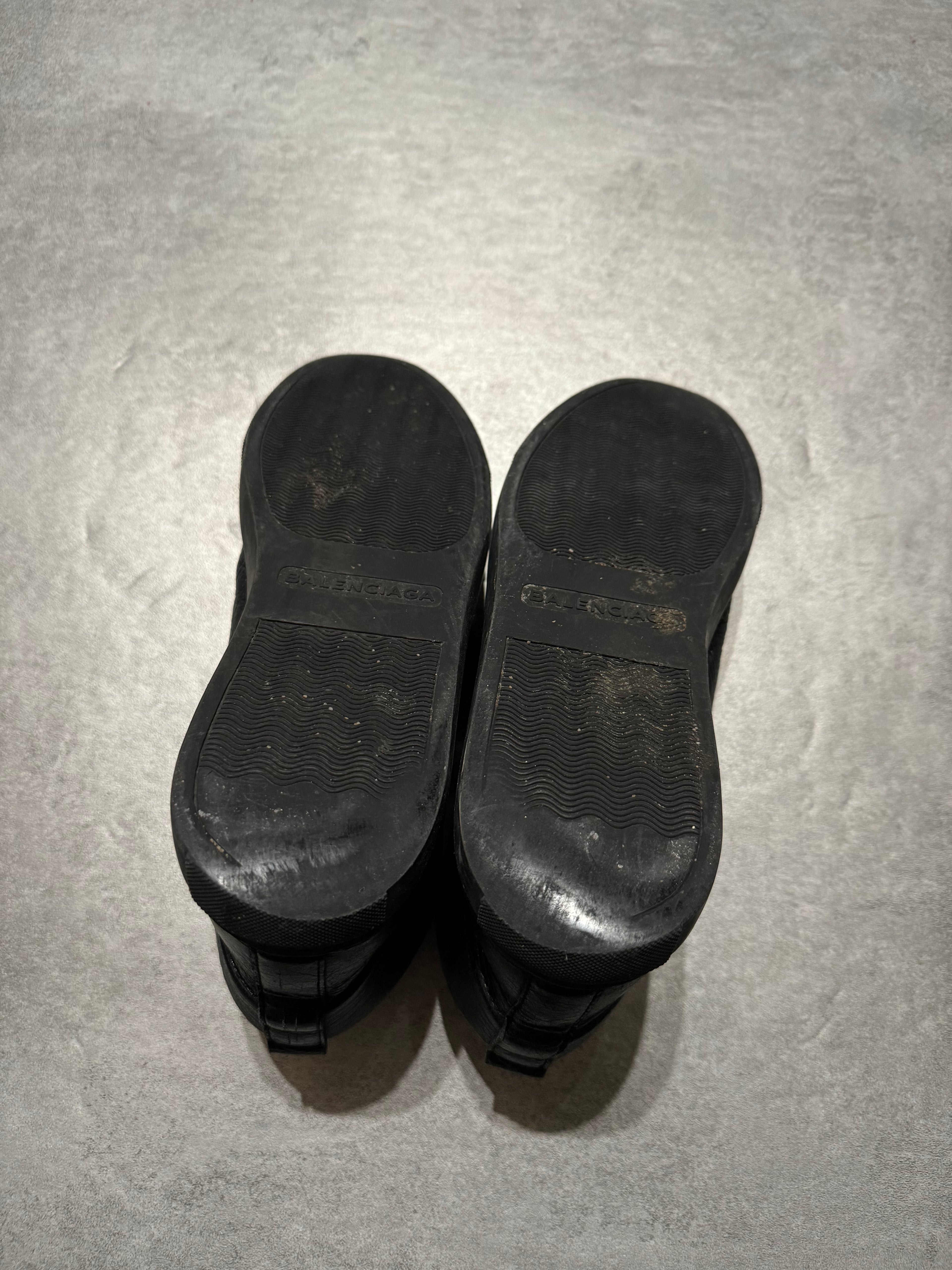 Balenciaga Arena Black High Top Leather (41) - 4