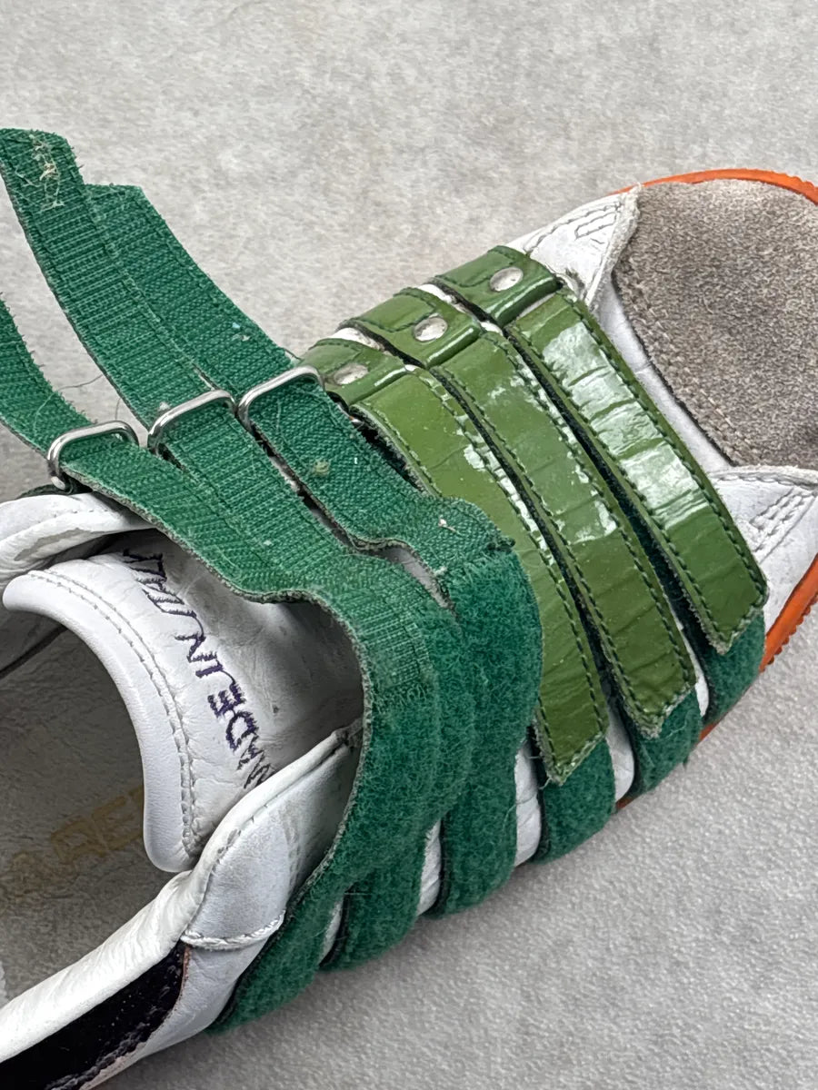 2000s Dsquared2 White Leather Multi-Strap Velcro Sneakers WsFfDcbA 10