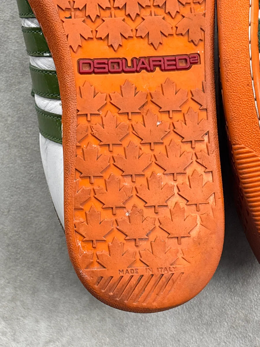 2000s Dsquared2 White Leather Multi-Strap Velcro Sneakers WsFfDcbA 11