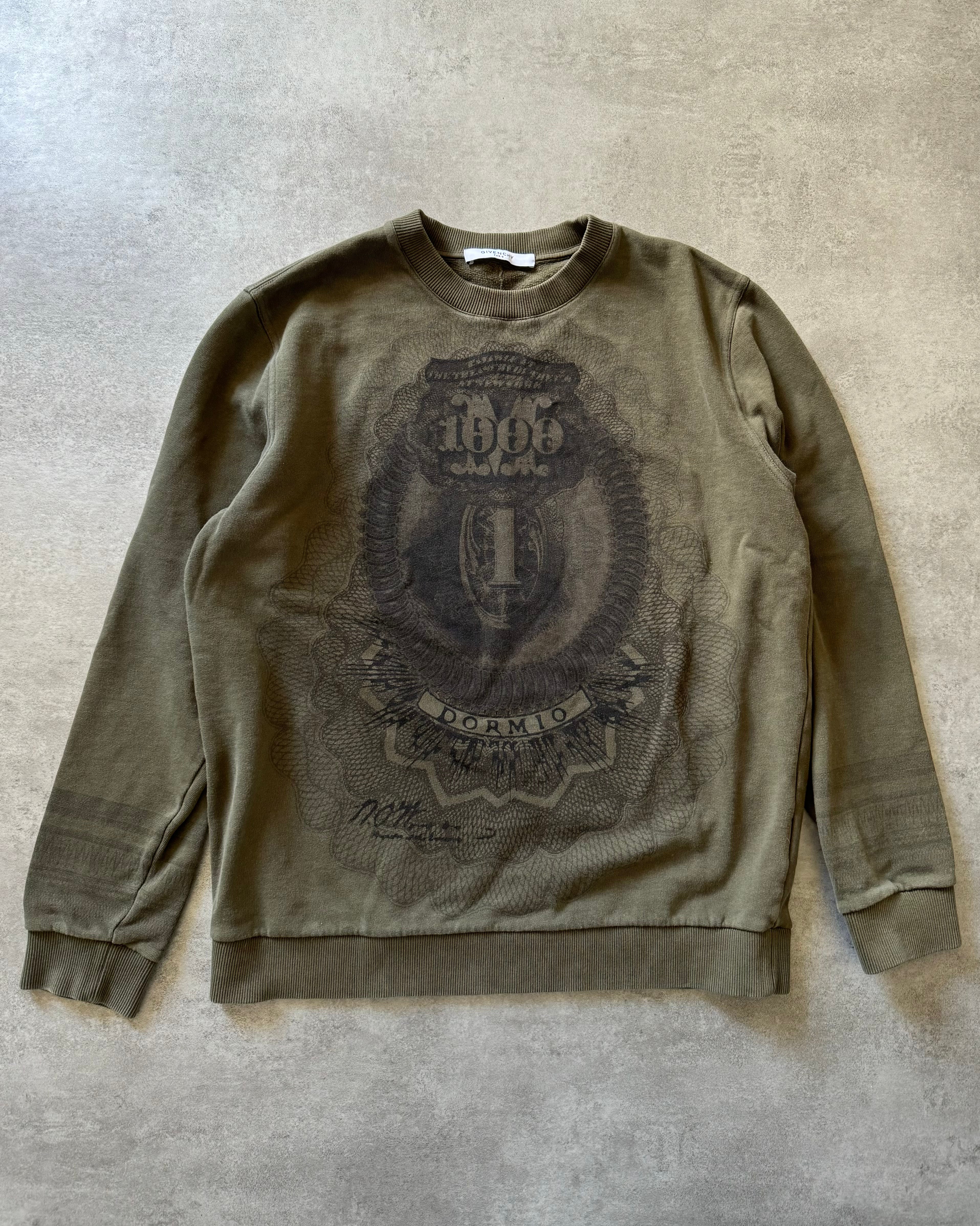 SS2017 Givenchy Bank Olive Sweater by Riccardo Tisci (L) - 1