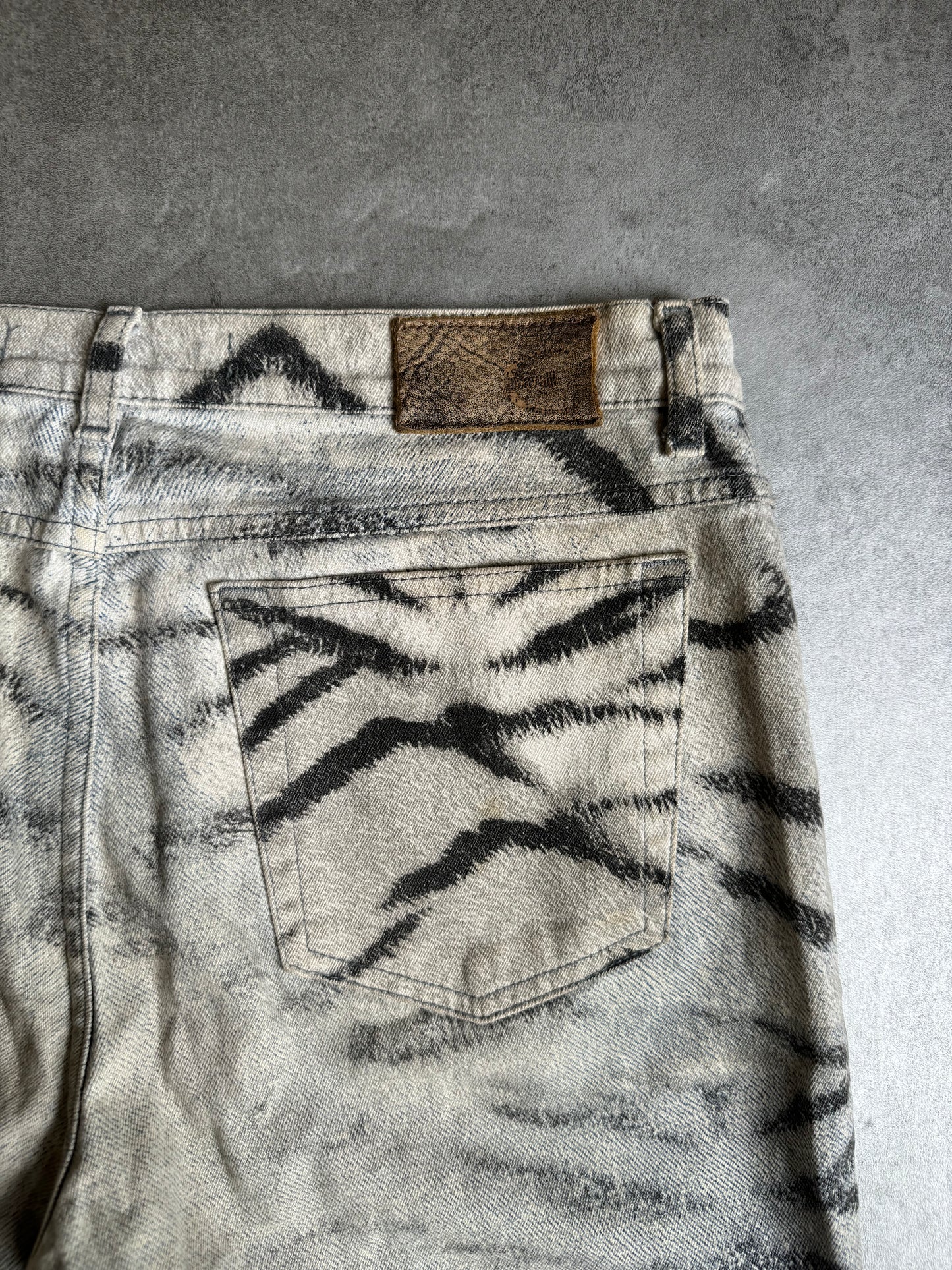 SS2002 Cavalli Safari Chic Zebra Pants  (M) - 3