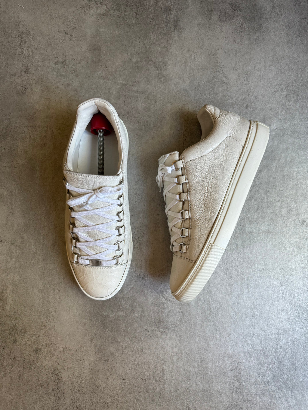 Balenciaga Arena Low White Leather (43) - 8