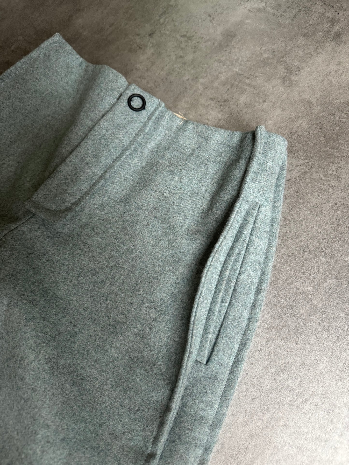 Acne Studios Wool Grey Modern Cozy Tailored Pants  (M) - 4