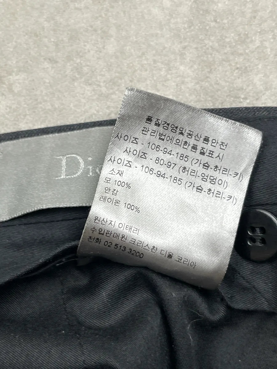 2010s Dior Dark Grey Wool Pleated Pants by Kris Van Assche XGSrYHMO 10