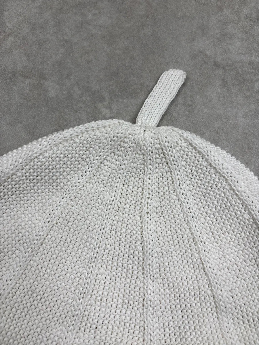 Homme Plissé Issey Miyake Off-White Ribbed Top Loop Hat XJxjjGWc 5