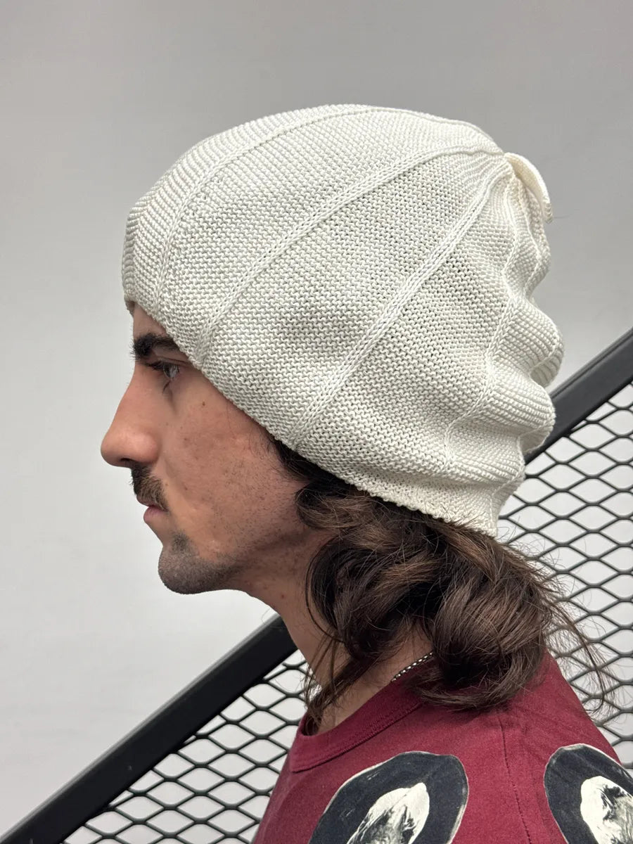 Homme Plissé Issey Miyake Off-White Ribbed Top Loop Hat XJxjjGWc 2