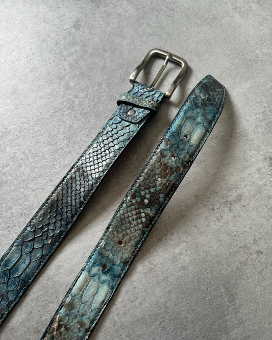 Silvano Biagini Artisanal Italian Genuine Python Leather Belt (OS) - 2