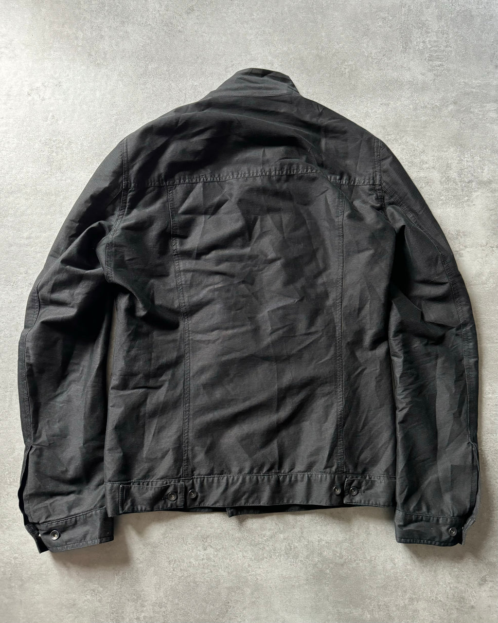 SS2016 Rick Owens Slave Asymmetrical Black Ninja Jacket (M) - 3