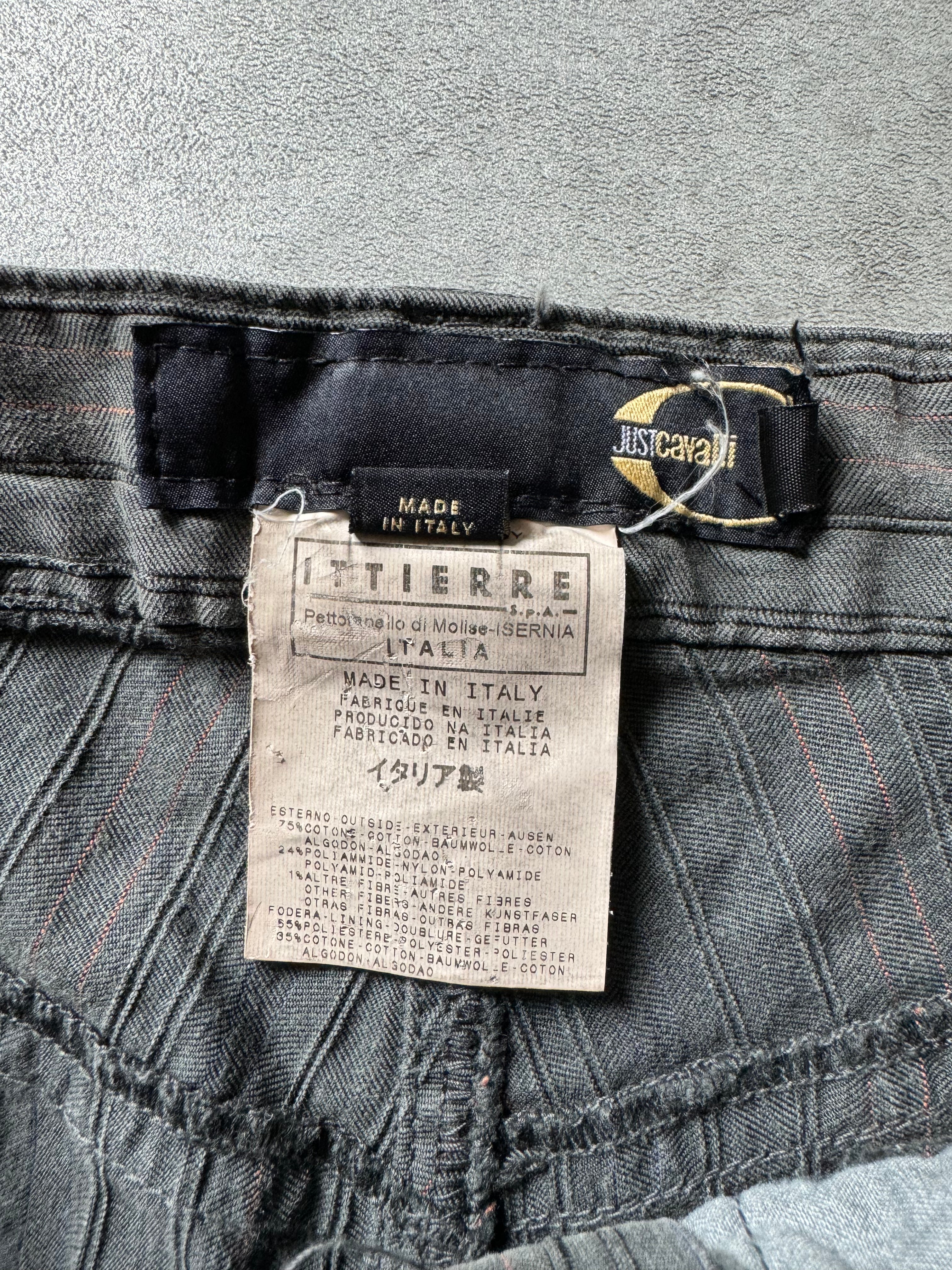 AW2005 Cavalli Striped Cargo Pants (M) - 7