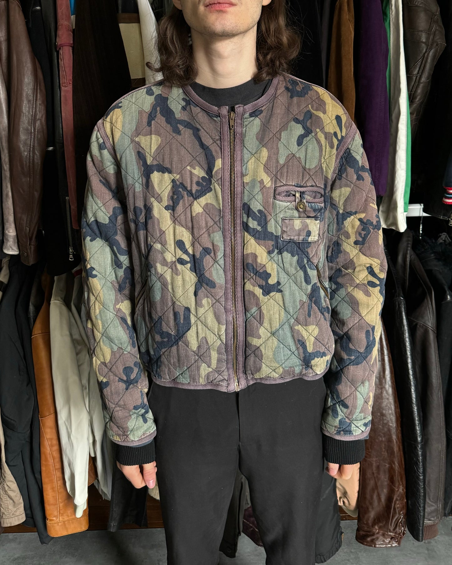 1990s Moschino Military Cozy Bomber Jacket  (S) - 8