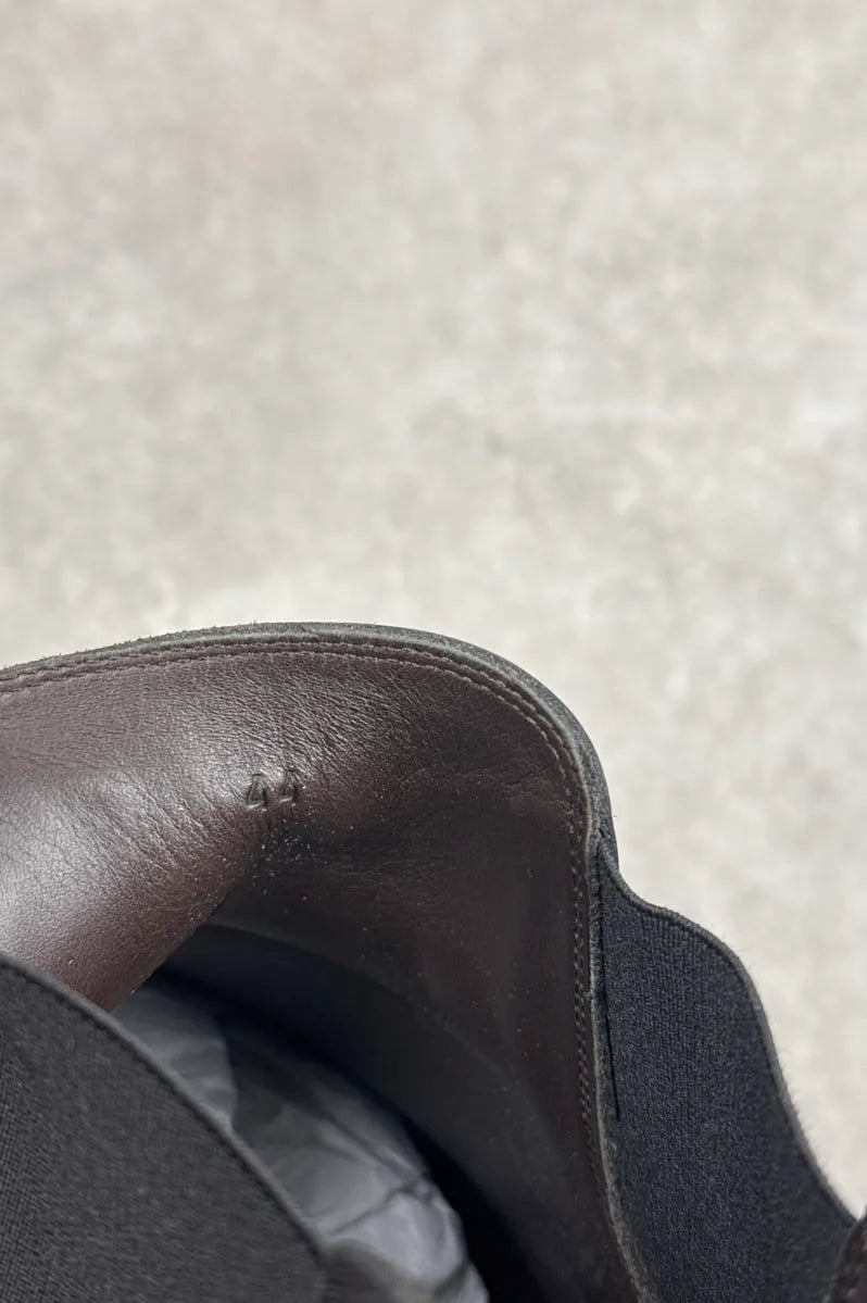 Bottega Veneta Black Leather Combat Chelsea Boots XxTWEAEf 7