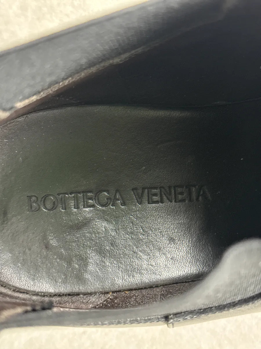 Bottega Veneta Black Leather Combat Chelsea Boots XxTWEAEf 9