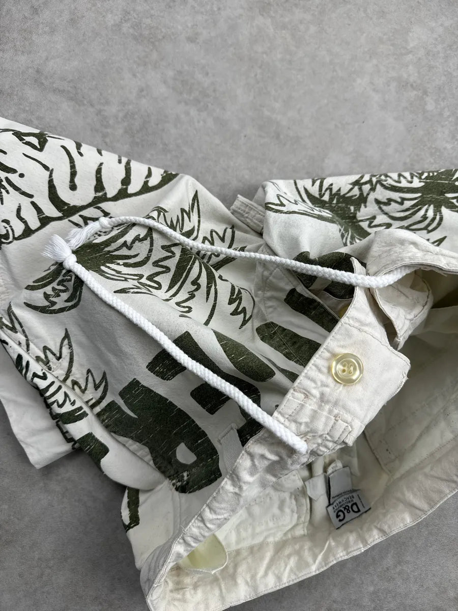 2000s Dolce & Gabbana Off-White Safari Jungle Tiger Print Shorts XzlJKCrY 10