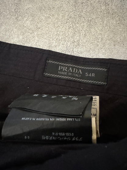 SS2019 Prada Black Wool Tailored Pants (XL) - 7