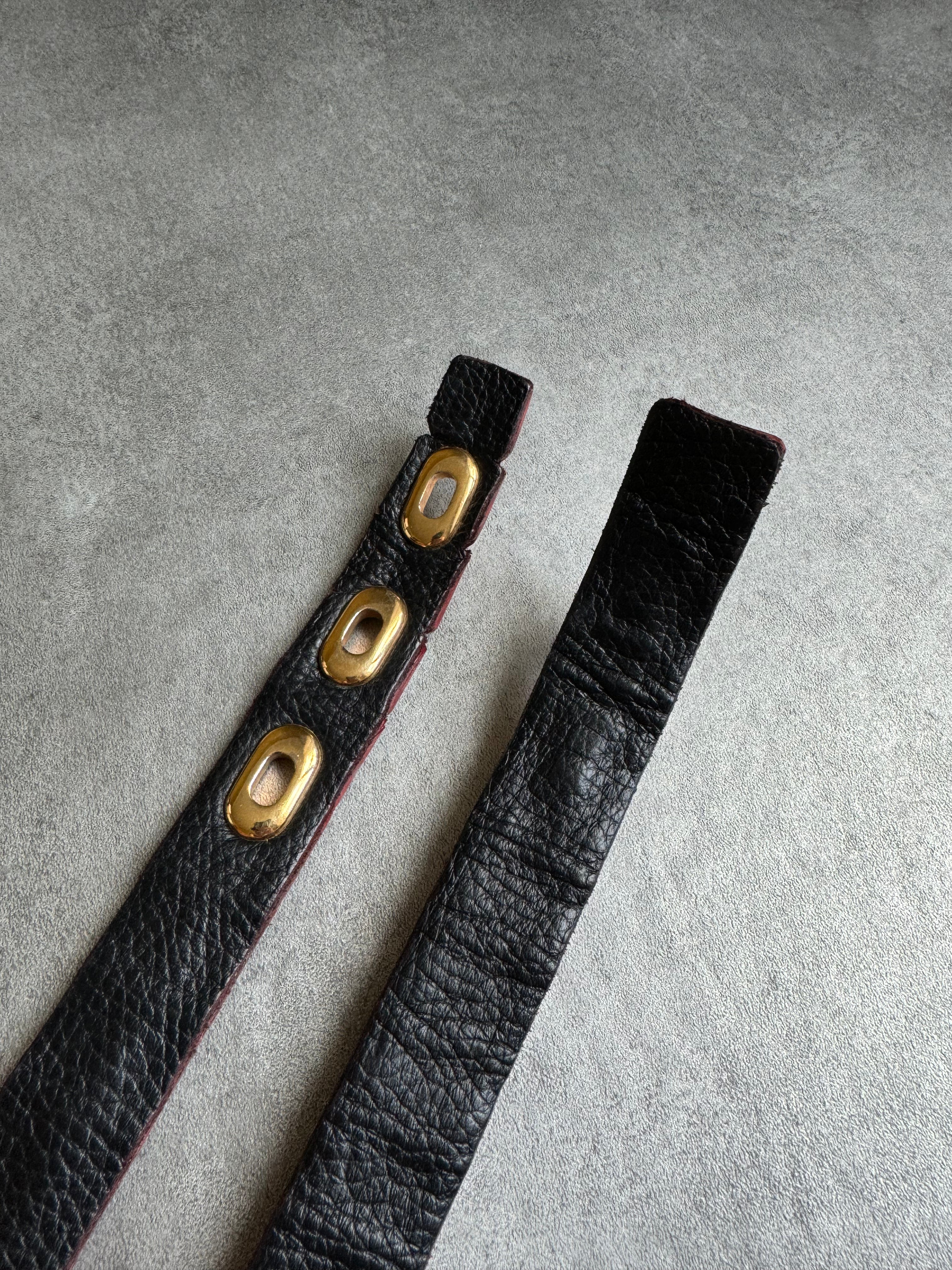 Scunzani Excellence Red Genuine Crocodile Leather Belt  (OS) - 9