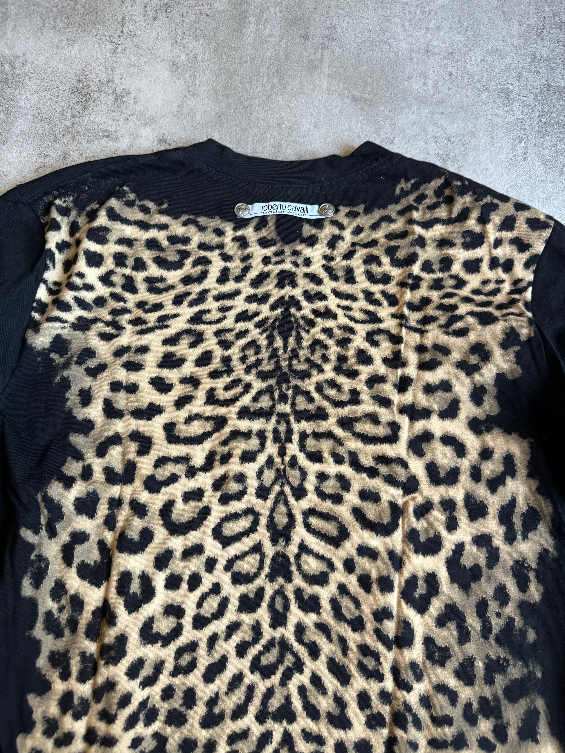 AW2000 Roberto Cavalli Leopard Black Longsleeves (XS/S) - 5