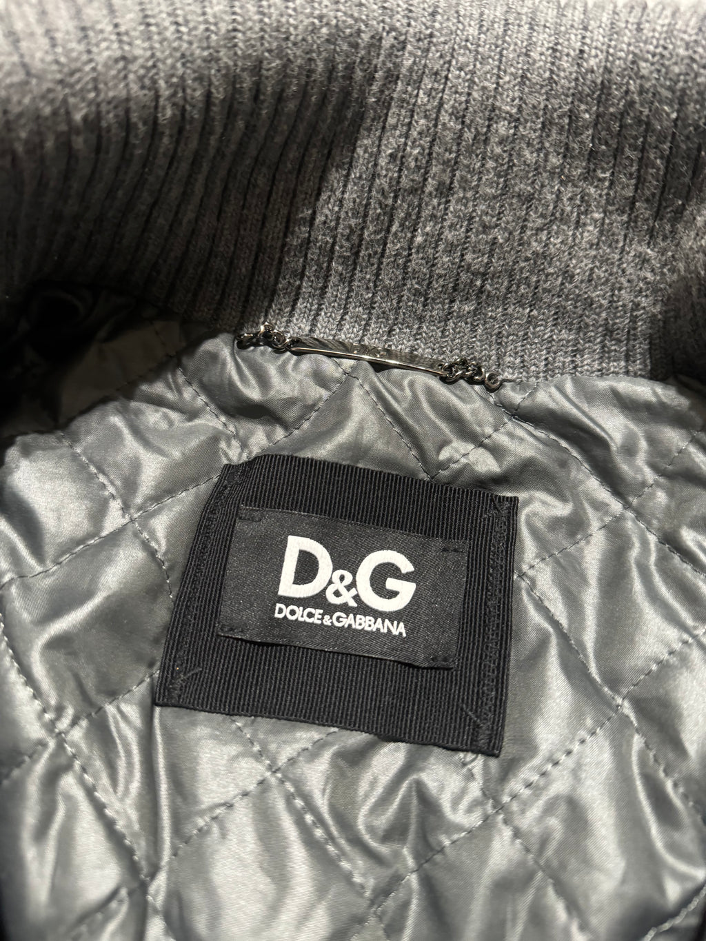 2000s Dolce & Gabbana Multi Zips Grey Archive Leather Jacket (L) - 8