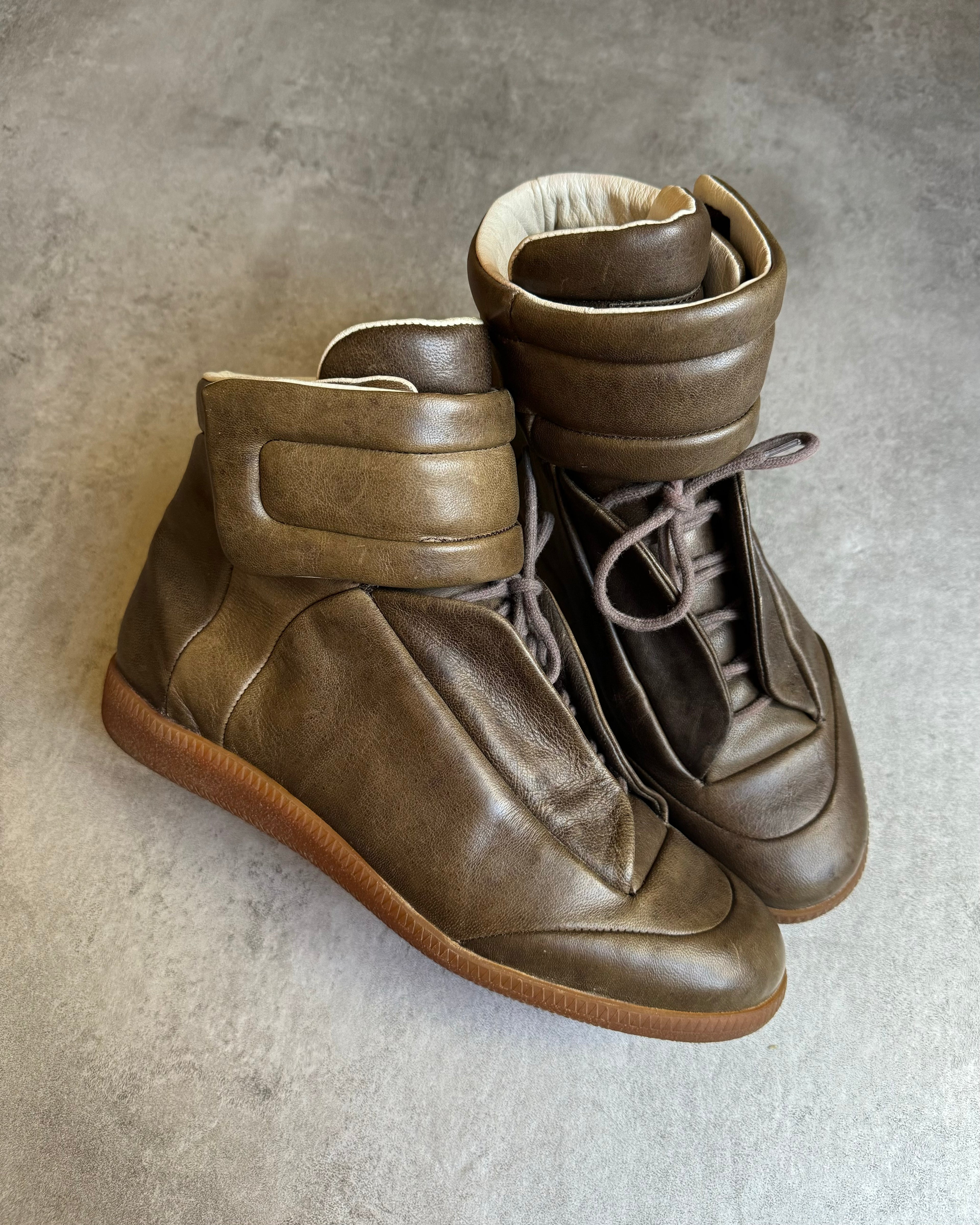 AW2014 Maison Margiela Future High Brown Leather (41eu/us8