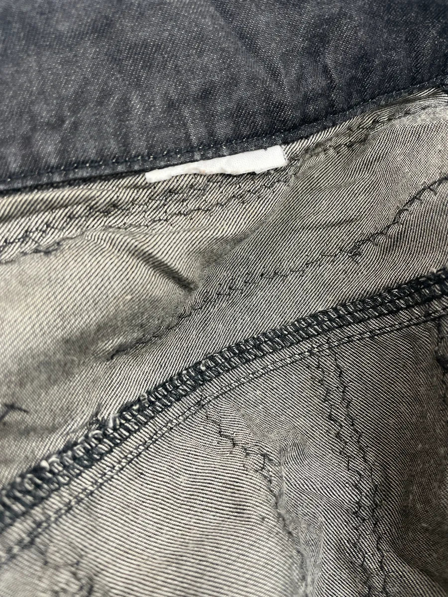 2000s Plein Sud Black Denim Sequin Stripe Cropped Denim Jacket YCJSpzif 9