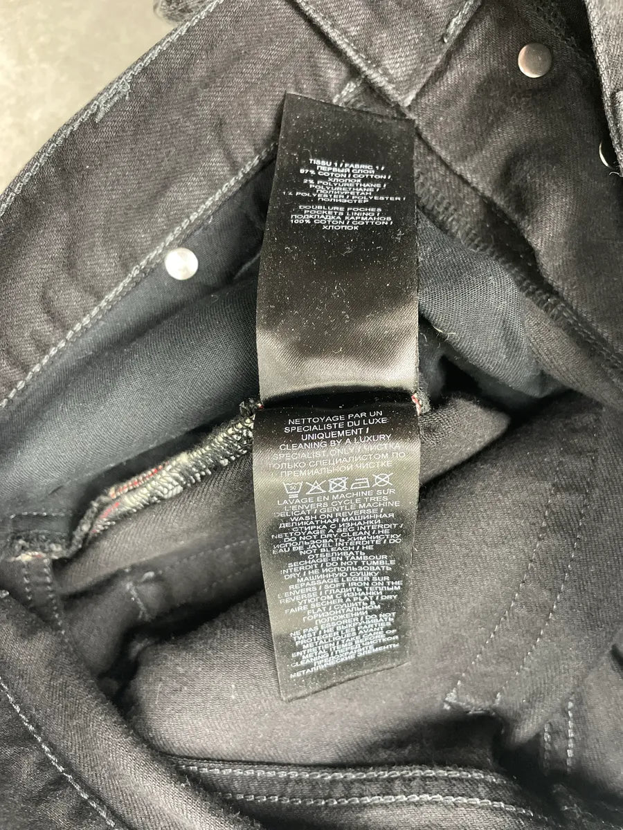 Balmain Black Grey Faded Denim Distressed Washed Jeans YEKUfWvX 11