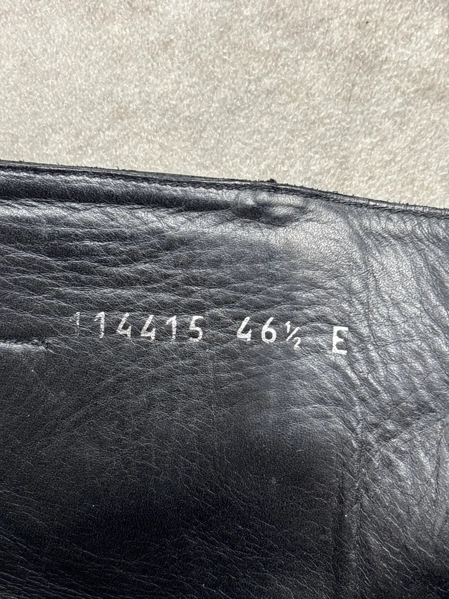2000s Gucci Black Leather GG Logo Squared Toe Boots YHqxulMl 11