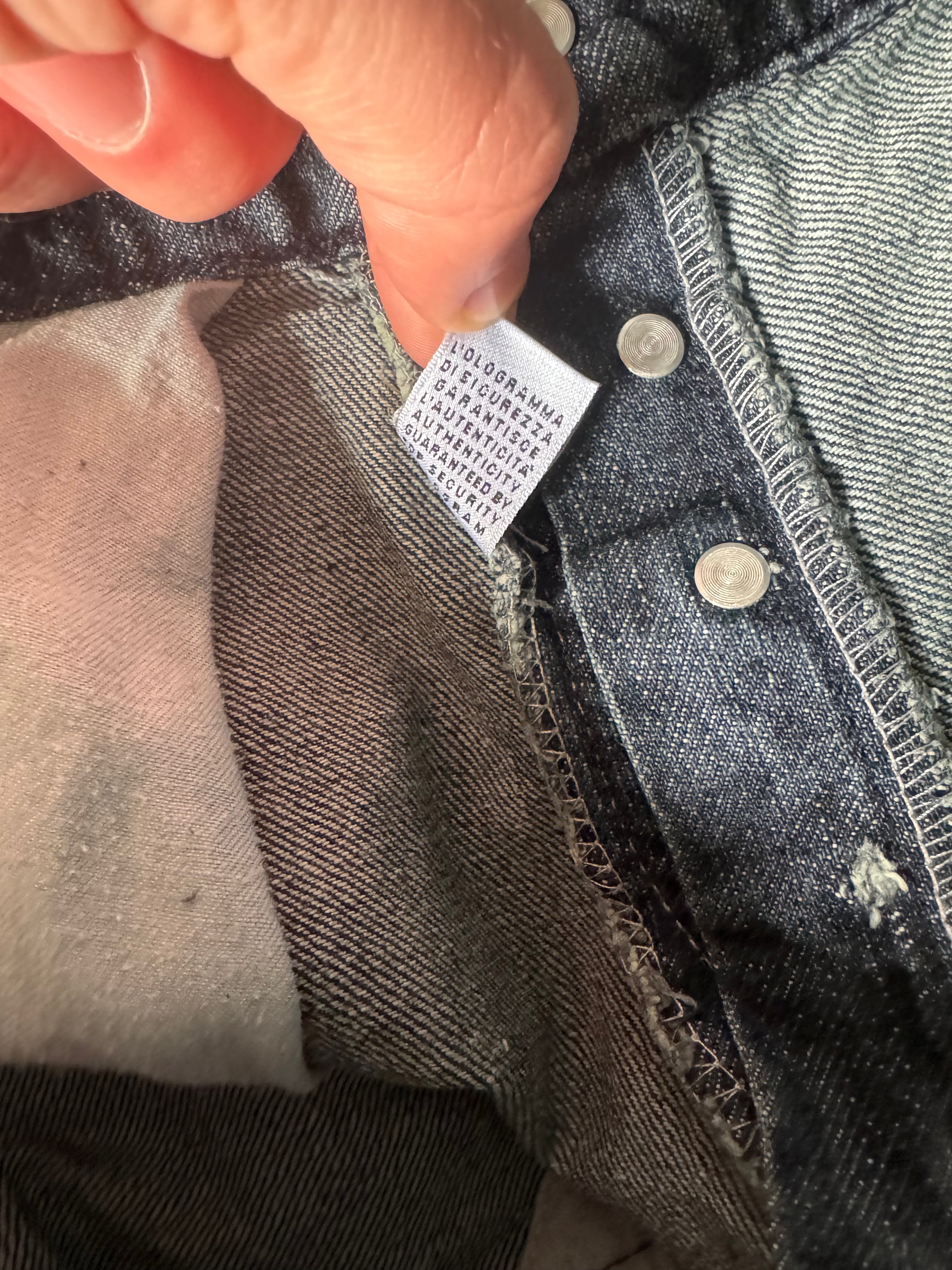 2000s Dolce & Gabbana Brut Avant-Garde Cozy Flared Denim Jeans (L) - 10