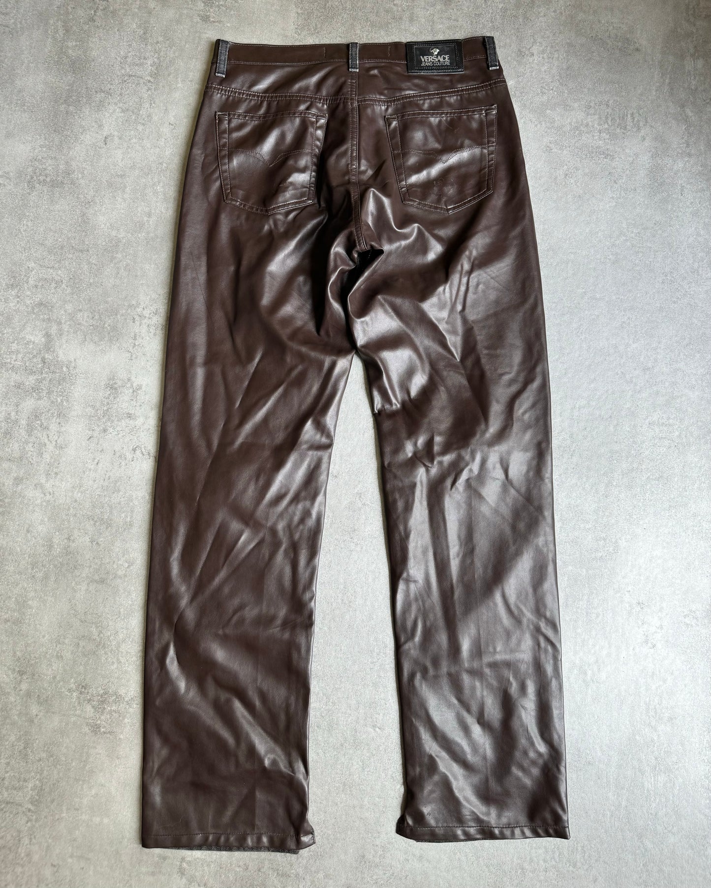 AW2014 Versace Two-Tone Hybride Denim Pants (M) - 1