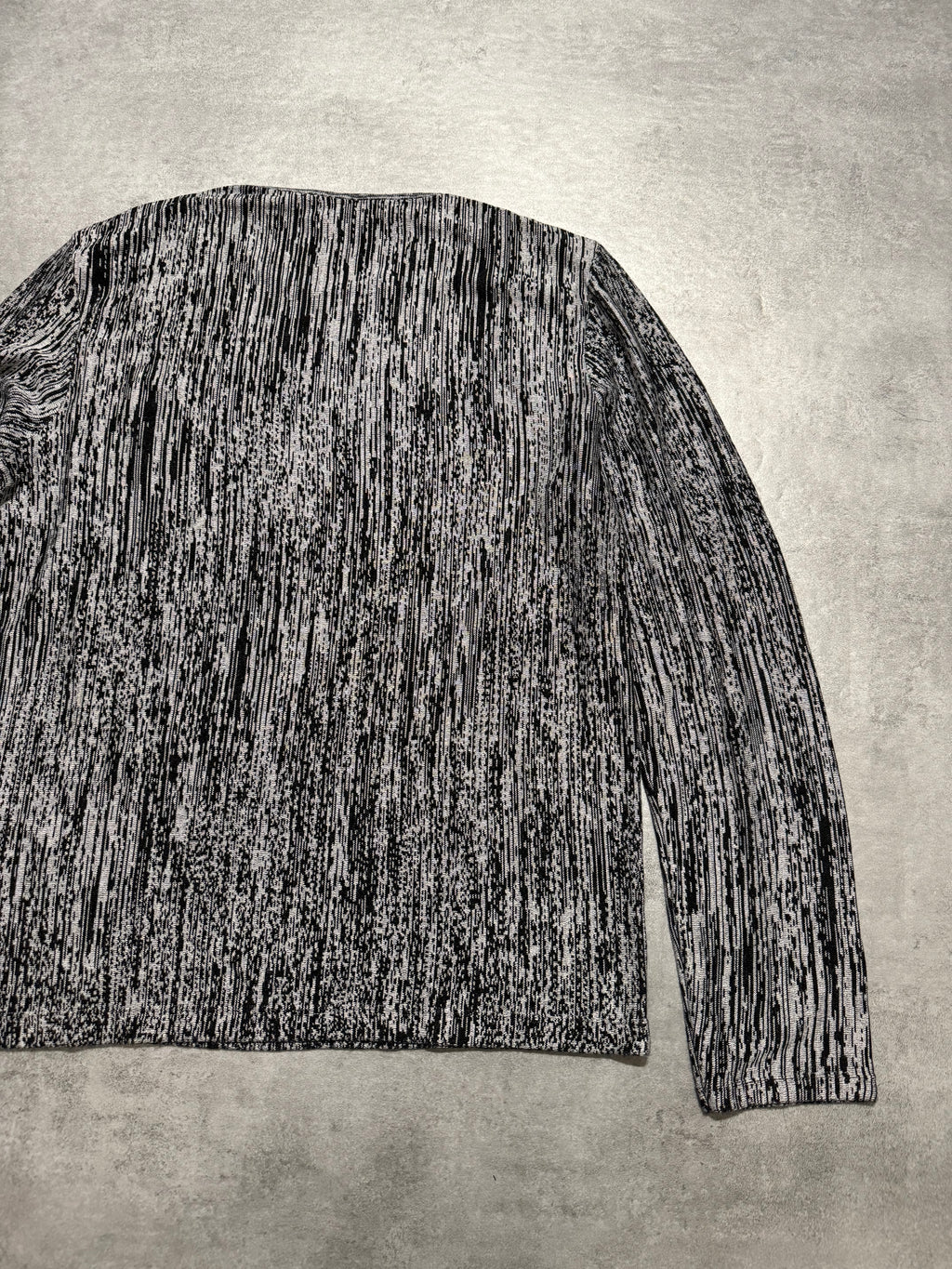 SS2021 Emporio Armani Black & White Contemporary Wool Sweater (M) - 5