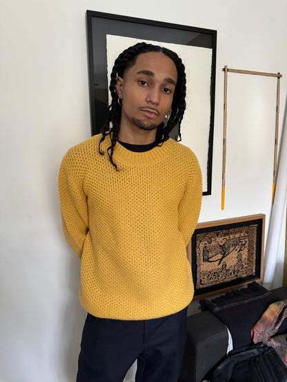 AW2017 Prada Yellow Wool Crewneck Sweater (L) - 2