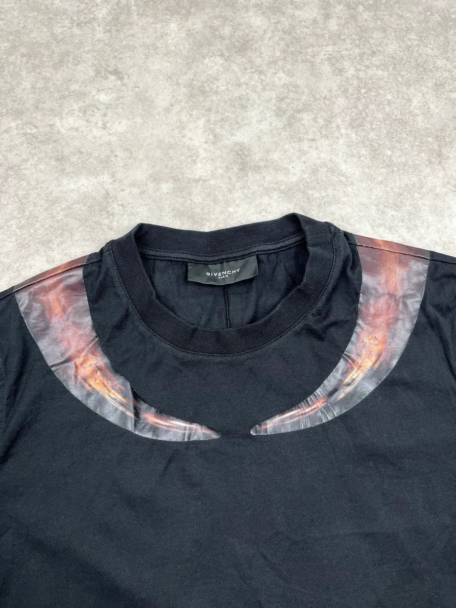 SS2014 Givenchy Black Horn Print T-Shirt by Riccardo Tisci YUhjebQw 4