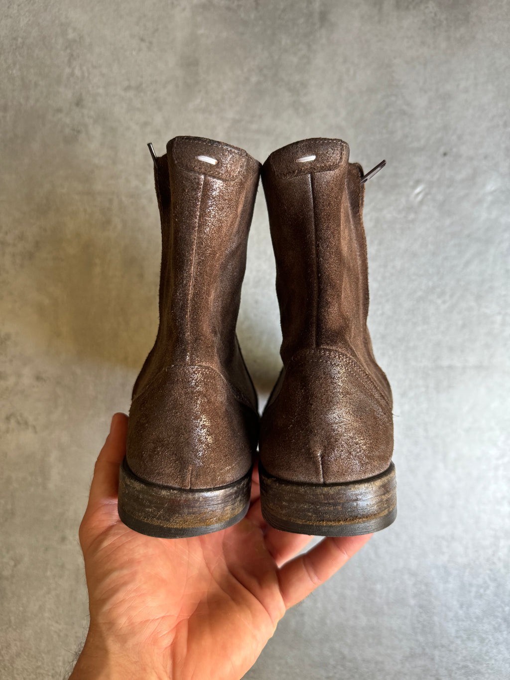 Maison Margiela Brown Leather Boots (40) - 9