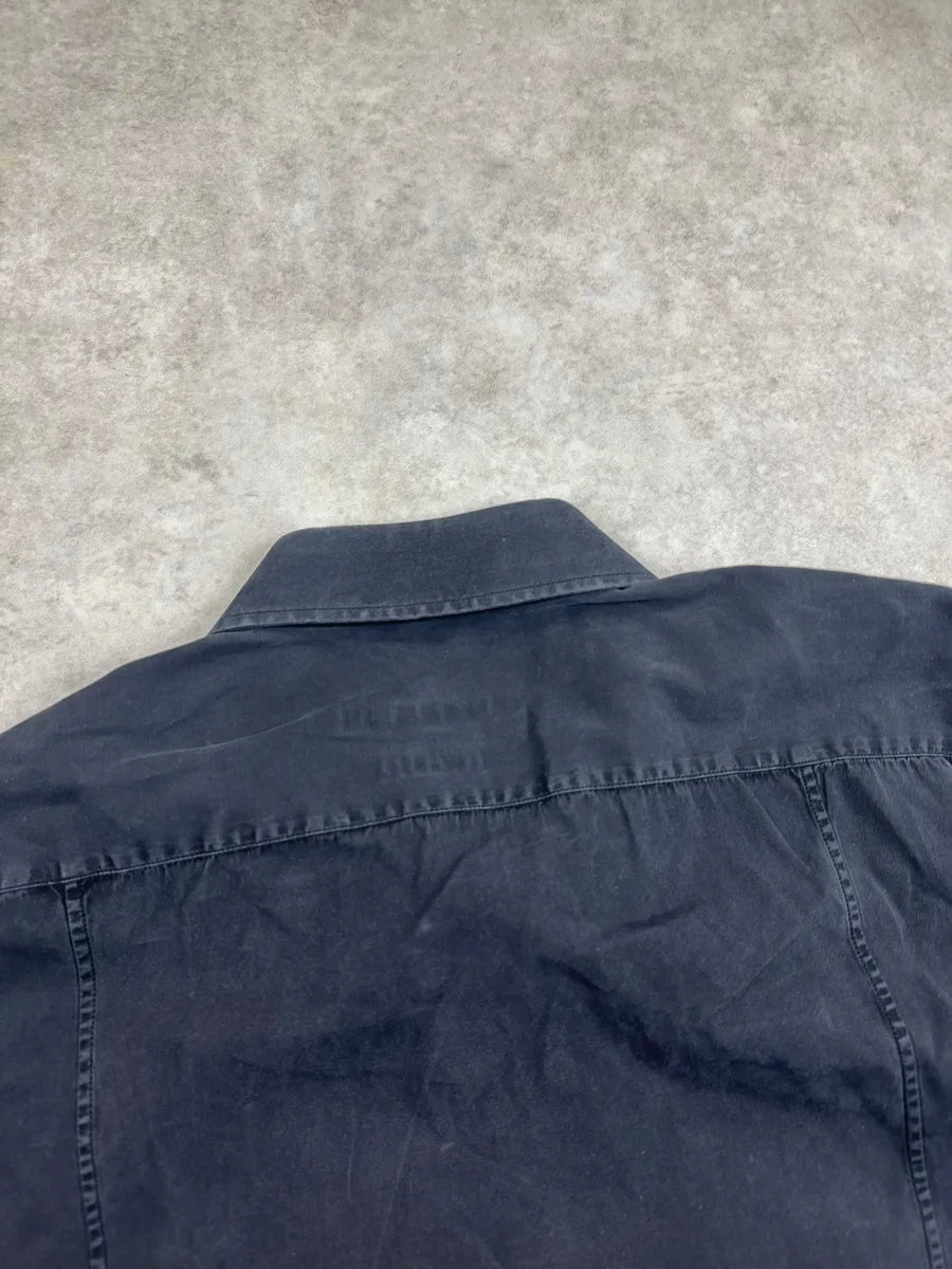 Gucci Black Slim Fit Logo Button Shirt YcAWoWNI 8