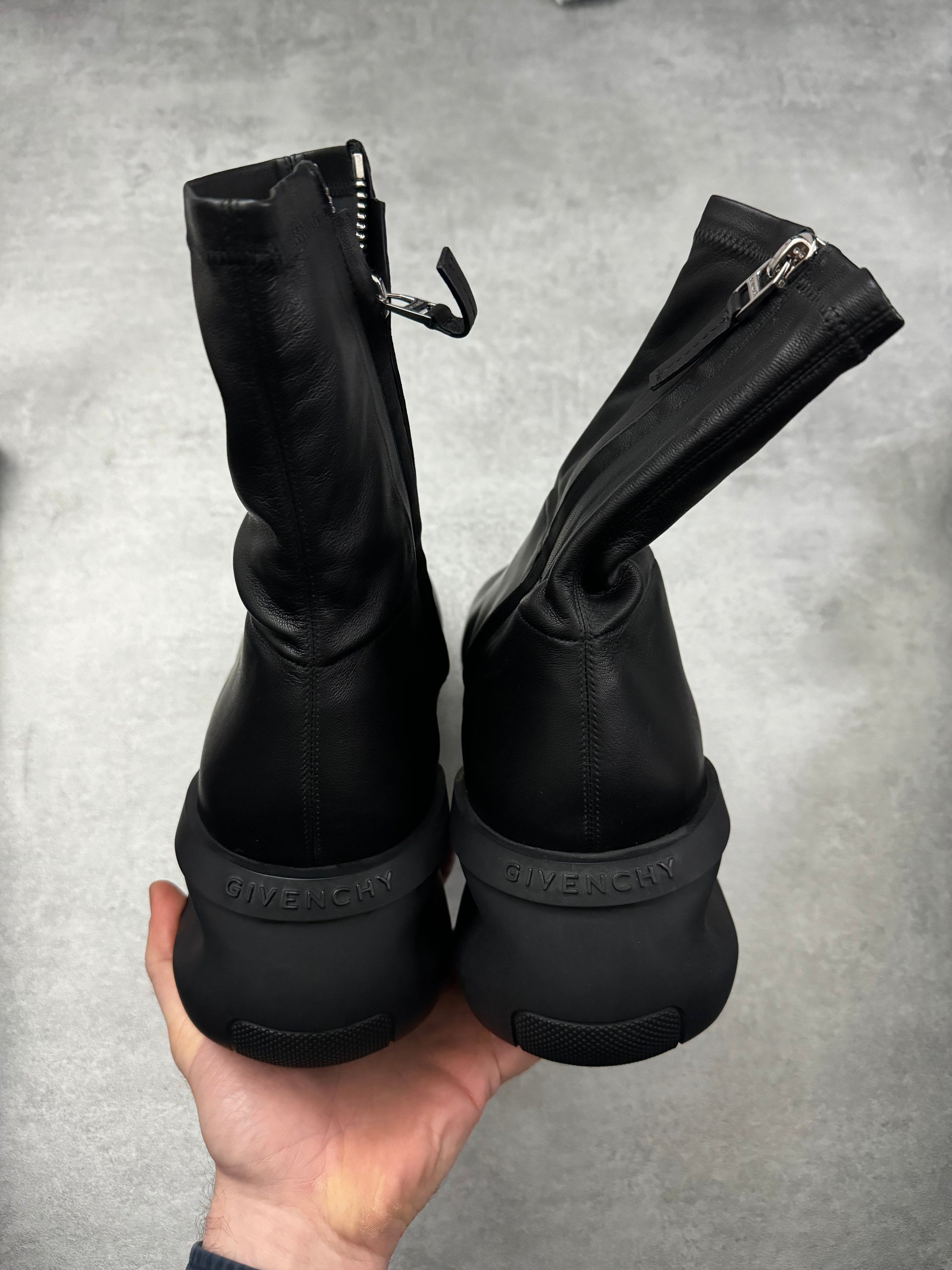 SS2023 Givenchy G Clog Black Lambskin Ankle Boots (45) - 8