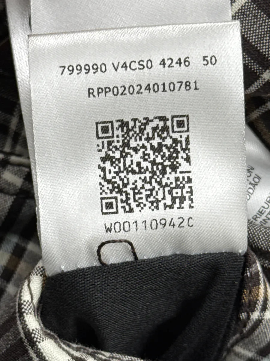 SS2024 Bottega Veneta Dark Navy Reversible Checked Bomber Jacket YfUKfSld 16