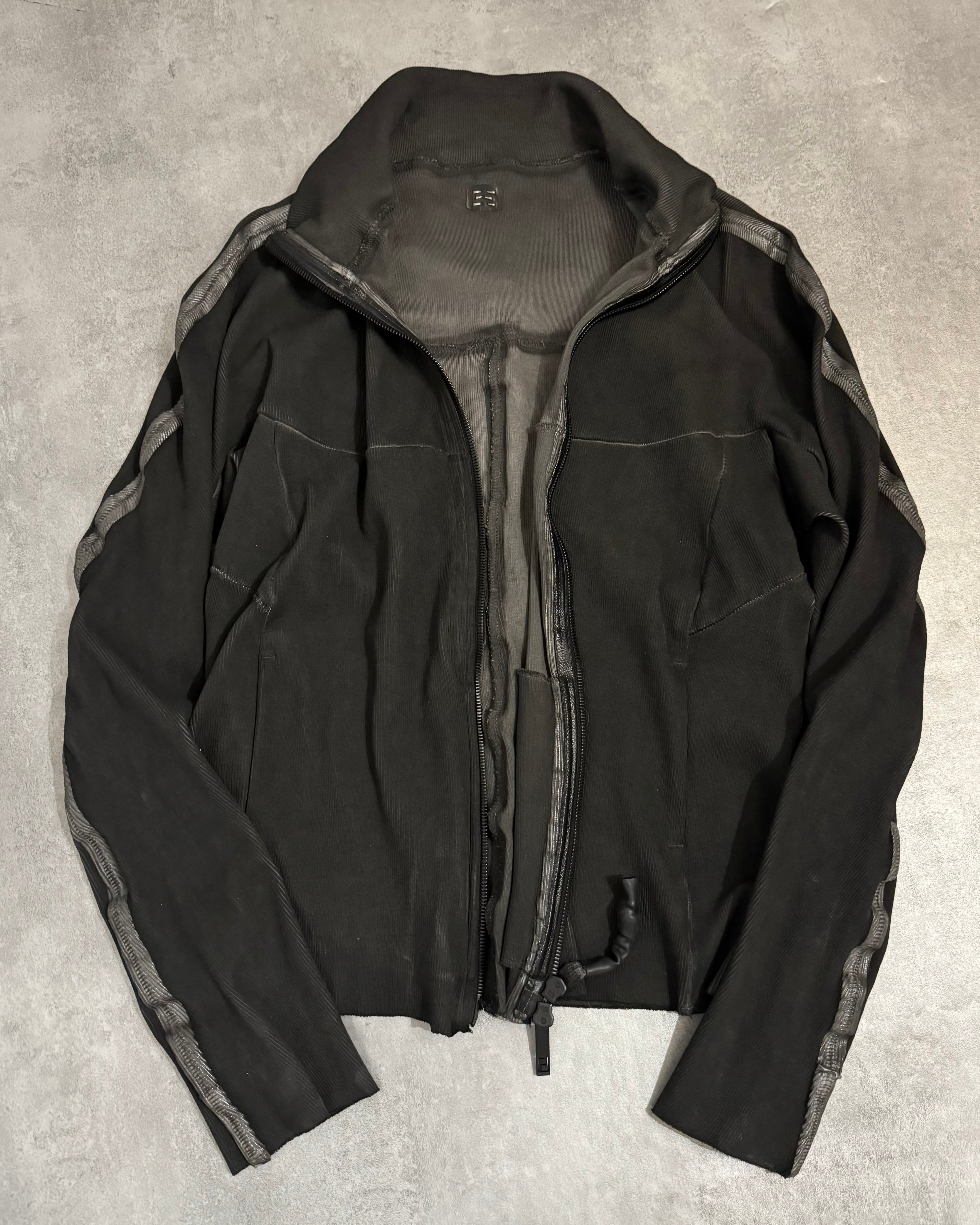 Isaac Sellam Humanoid Bande-Rib-Plomb Brut Zip-up Sweater (L/XL) - 2