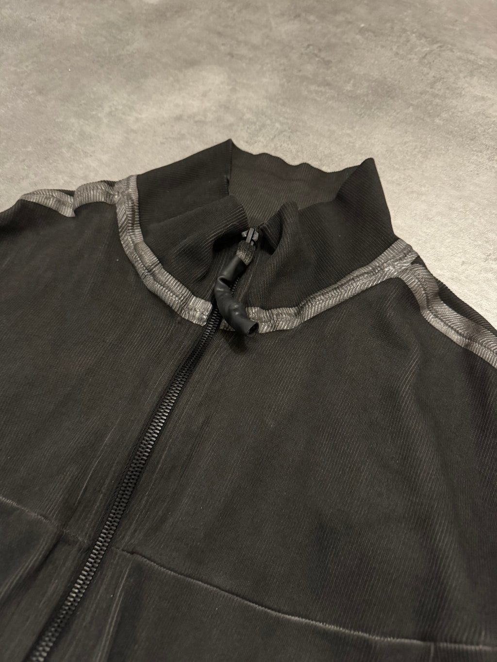 Isaac Sellam Humanoid Bande-Rib-Plomb Brut Zip-up Sweater (L/XL) - 10