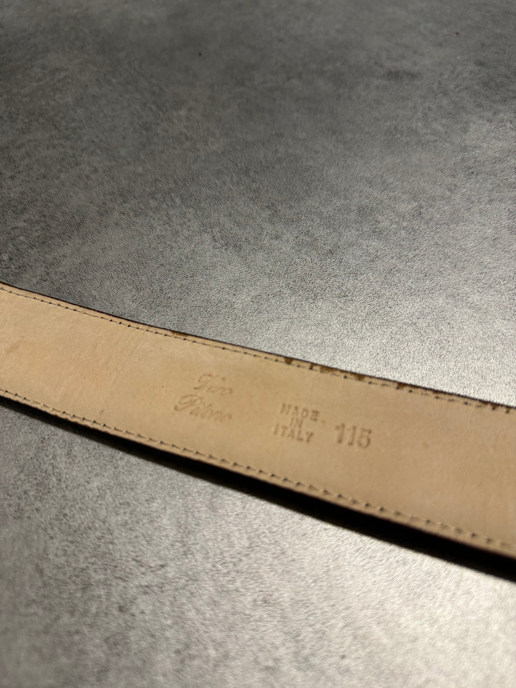 Artisanal Italian Python Leather Black Dark Belt (OS) - 6