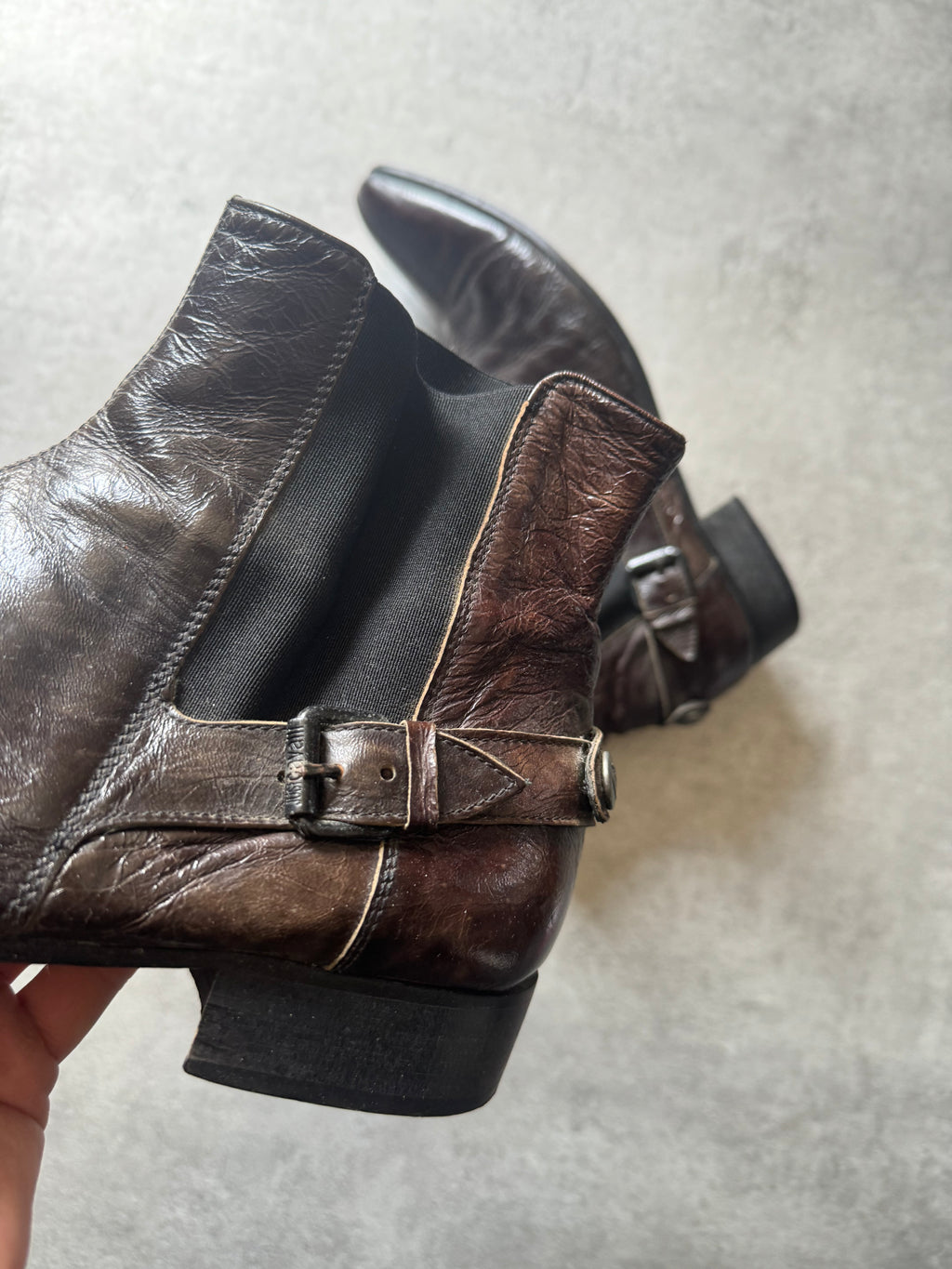 Cavalli Brown Western Cow-Boy Leather Boots (42) - 6