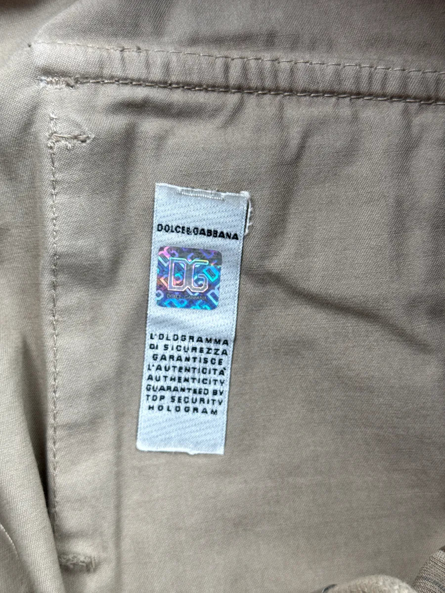AW2004 Dolce & Gabbana Beige Multi-Pocket Utility Cargo Pants YqQXZctr 13