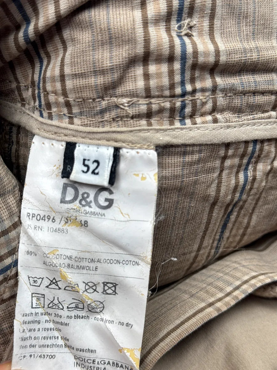 AW2004 Dolce & Gabbana Beige Multi-Pocket Utility Cargo Pants YqQXZctr 14