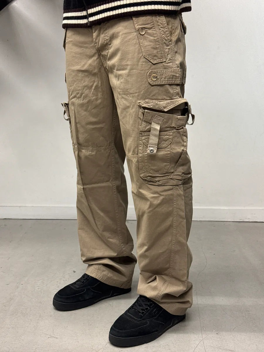 AW2004 Dolce & Gabbana Beige Multi-Pocket Utility Cargo Pants YqQXZctr 0