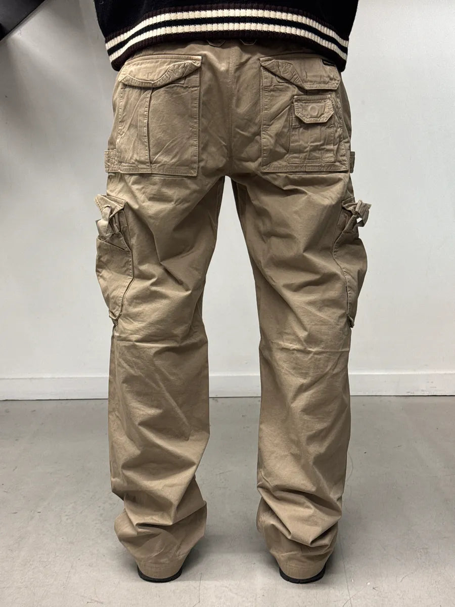 AW2004 Dolce & Gabbana Beige Multi-Pocket Utility Cargo Pants YqQXZctr 1