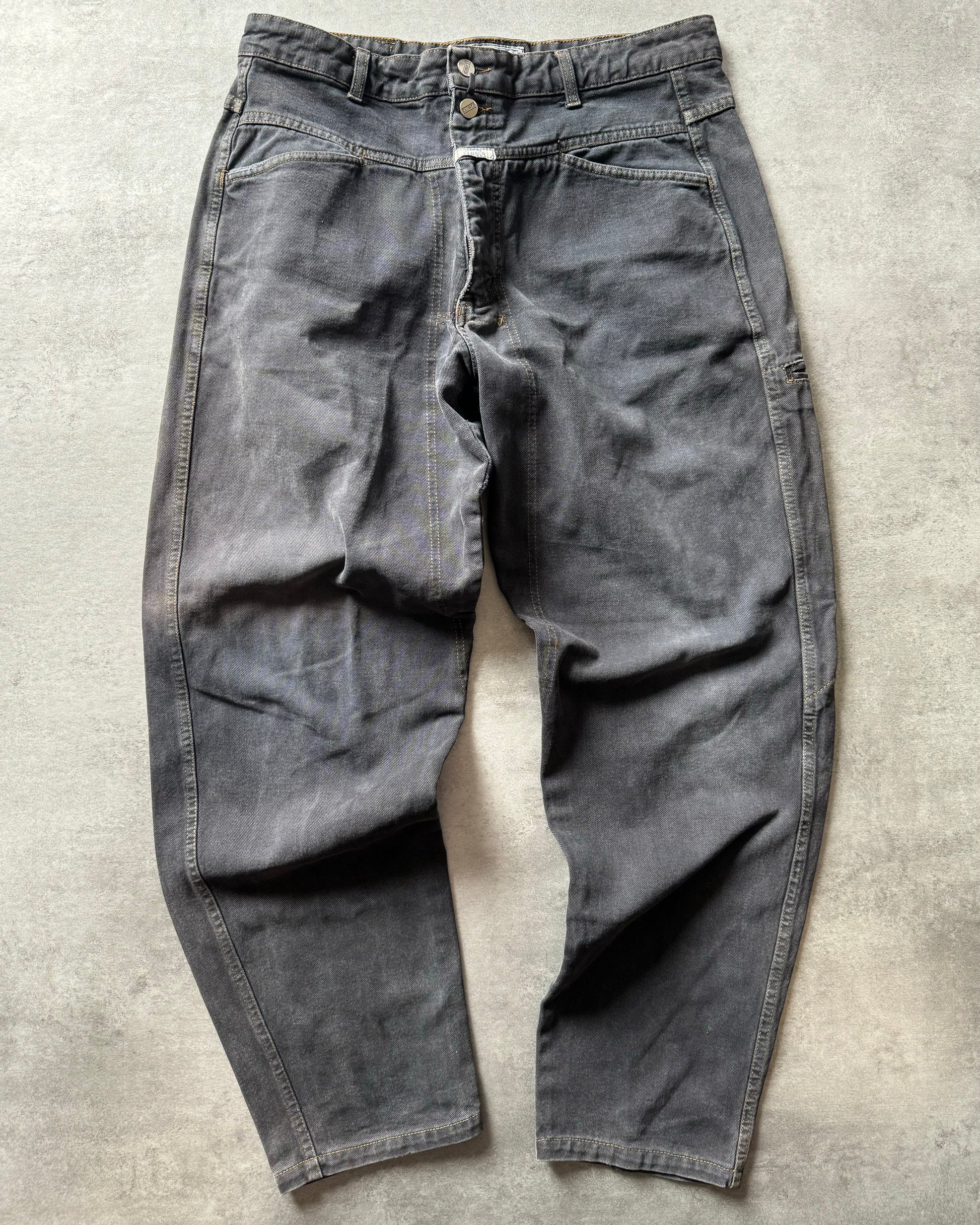 AW2005 Closed Stone Washed Denim Grey Pants (L) - 4