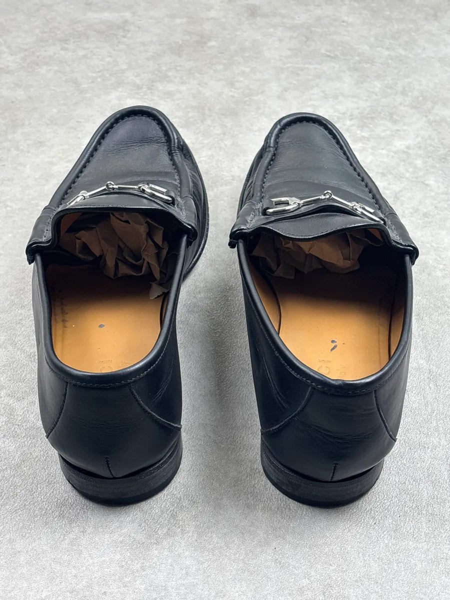 2010s Gucci Black Leather Horsebit Moc Toe Shoes YtrWPpTa 4