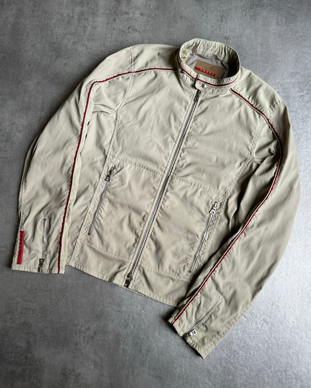 SS1999 Prada Citizen Beige Cozy Light Nylon Jacket (M) - 7
