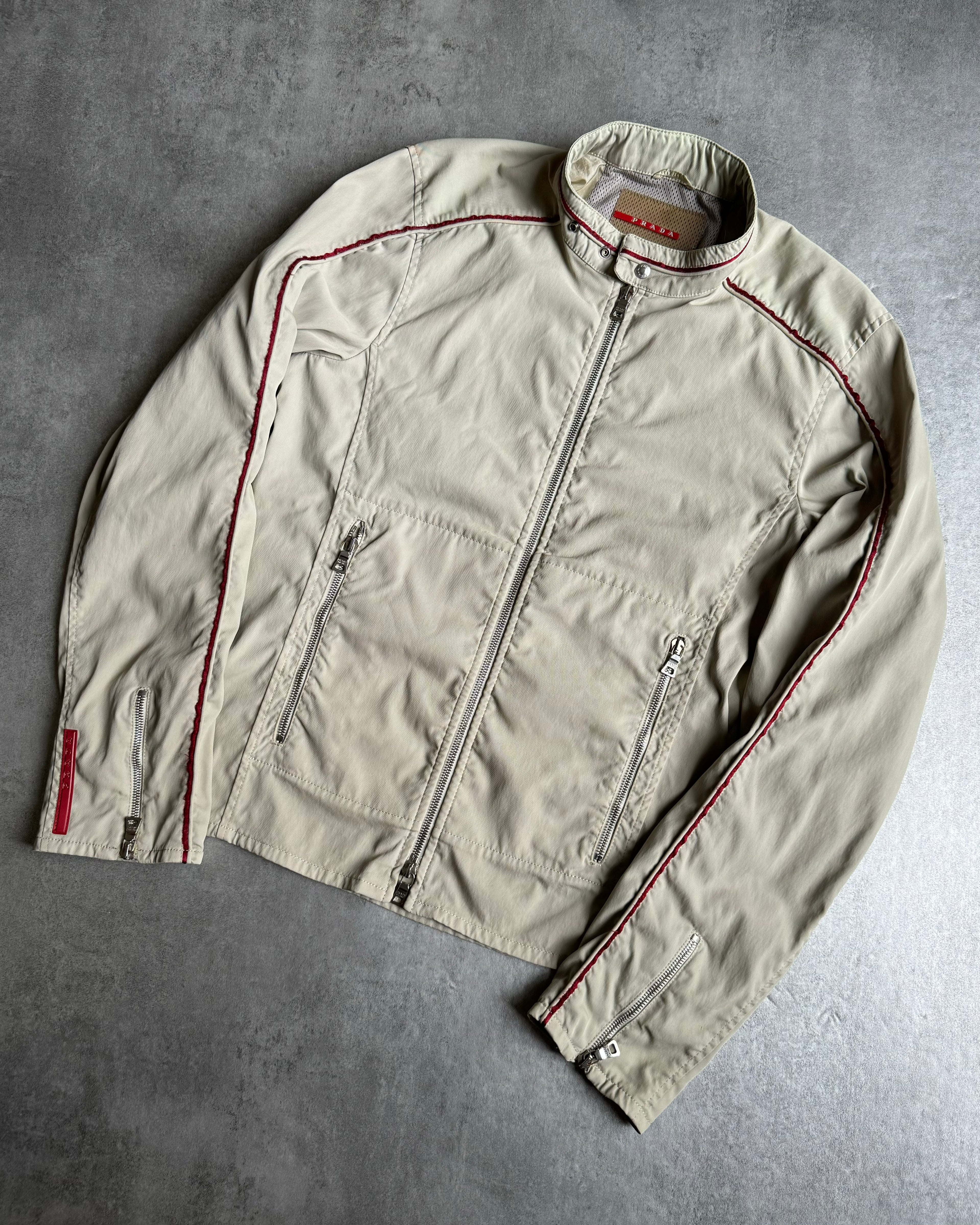 SS1999 Prada Citizen Beige Cozy Light Nylon Jacket (M) - 7